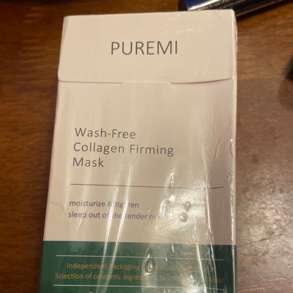 New in box Puremi wash free collagen masks